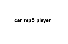 car mp5 player